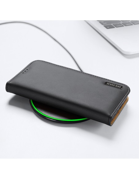 Dux Ducis Hivo dėklas, skirtas Samsung Galaxy S23+ dangtelis su atvartu piniginės stovu RFID blokuojantis juodas Dux Ducis Hivo dėklas, skirtas Samsung Galaxy S23+ dangtelis su atvartu piniginės stovu RFID blokuojantis juodas