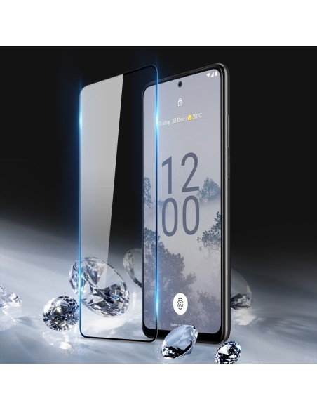 Dux Ducis 10D grūdintas stiklas Nokia X30 9H grūdintas stiklas juodu rėmeliu