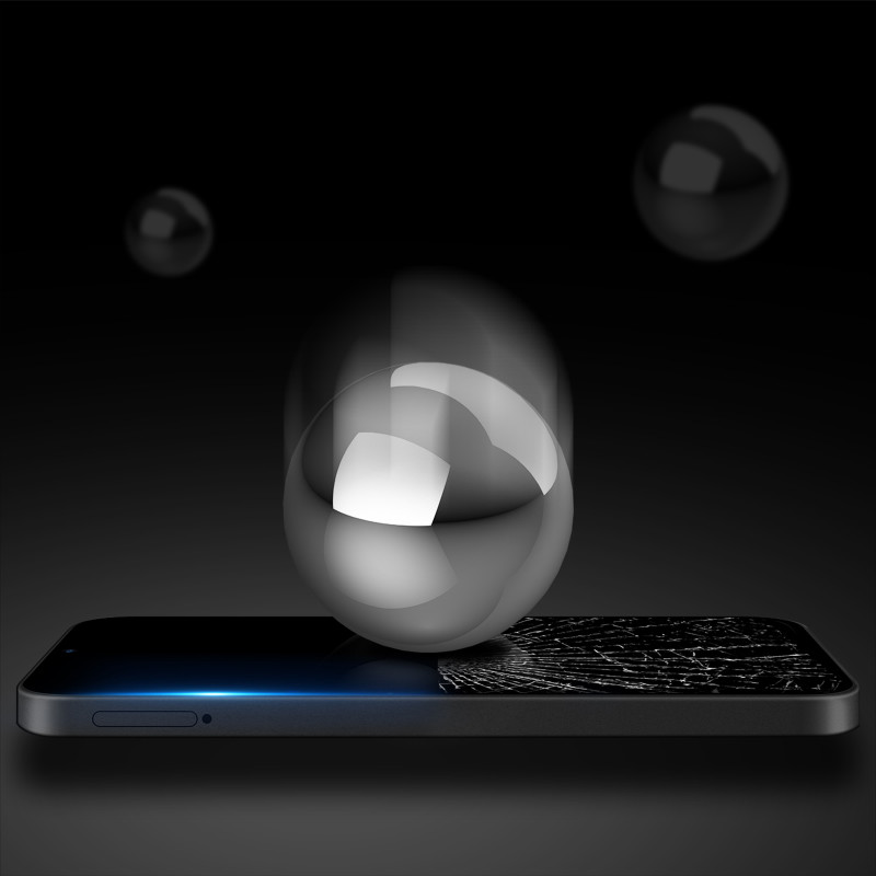 Dux Ducis 9D grūdintas stiklas Oppo A17 9H grūdintas stiklas juodu rėmeliu