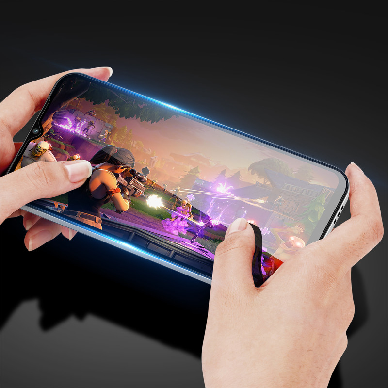 Dux Ducis 9D grūdintas stiklas Oppo A17 9H grūdintas stiklas juodu rėmeliu