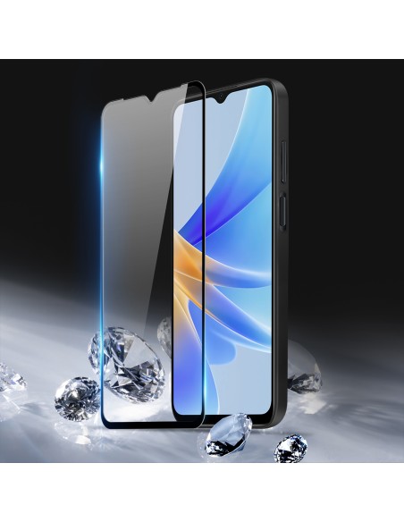 Dux Ducis 9D grūdintas stiklas Oppo A17 9H grūdintas stiklas juodu rėmeliu Dux Ducis 9D grūdintas stiklas Oppo A17 9H grūdintas stiklas juodu rėmeliu