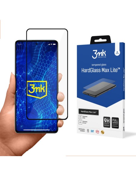 9H 3mk HardGlass Max Lite™ stiklas ant Redmi Note 12 5G 9H 3mk HardGlass Max Lite™ stiklas ant Redmi Note 12 5G