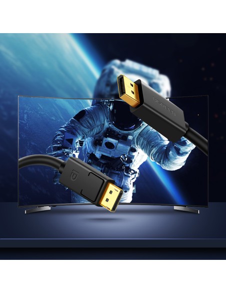 Ugreen DP102 DisplayPort - DisplayPort kabelis 3m 60 Hz - juodas Ugreen DP102 DisplayPort - DisplayPort kabelis 3m 60 Hz - juodas