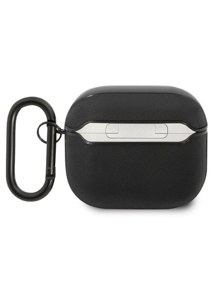 AMG Leather Big Logo dėklas, skirtas AirPods 3 - juodas AMG Leather Big Logo dėklas, skirtas AirPods 3 - juodas