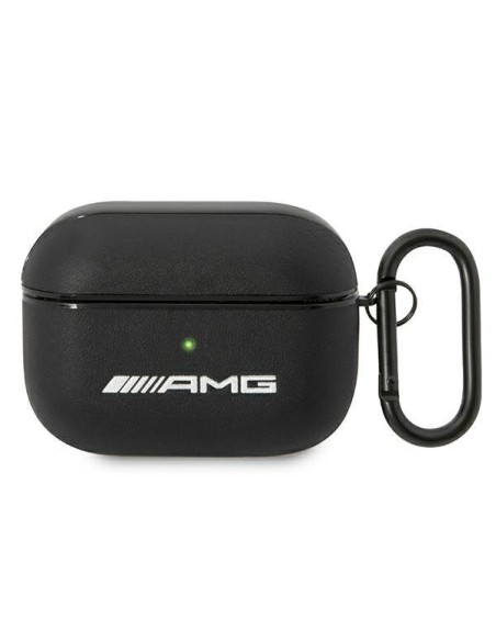 AMG Leather Big Logo dėklas, skirtas AirPods Pro - juodas AMG Leather Big Logo dėklas, skirtas AirPods Pro - juodas