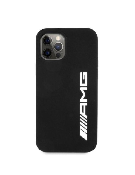 AMG Silicone Big Logo dėklas, skirtas iPhone 12 Pro Max - juodas AMG Silicone Big Logo dėklas, skirtas iPhone 12 Pro Max - juodas