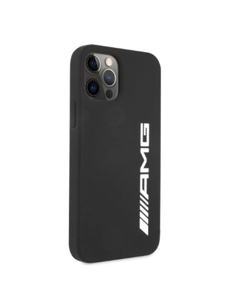 AMG Silicone Big Logo dėklas, skirtas iPhone 12 Pro Max - juodas AMG Silicone Big Logo dėklas, skirtas iPhone 12 Pro Max - juodas