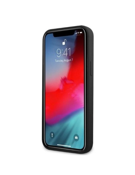 AMG Silicone Big Logo dėklas, skirtas iPhone 12 Pro Max - juodas AMG Silicone Big Logo dėklas, skirtas iPhone 12 Pro Max - juodas