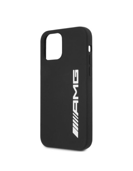 AMG Silicone Big Logo dėklas, skirtas iPhone 12 Pro Max - juodas AMG Silicone Big Logo dėklas, skirtas iPhone 12 Pro Max - juodas