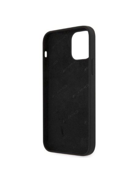 AMG Silicone Big Logo dėklas, skirtas iPhone 12 Pro Max - juodas AMG Silicone Big Logo dėklas, skirtas iPhone 12 Pro Max - juodas