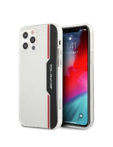 AMG Electroplate Vertikalus dėklas iPhone 12 / iPhone 12 Pro - skaidrus AMG Electroplate Vertikalus dėklas iPhone 12 / iPhone 12 Pro - skaidrus