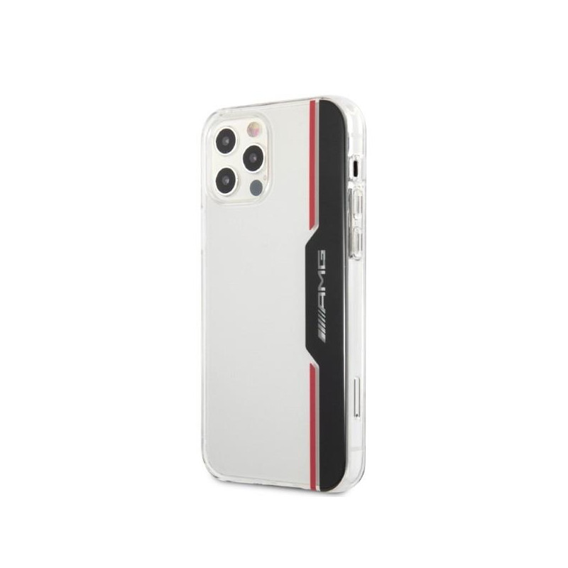 AMG Electroplate Vertikalus dėklas iPhone 12 / iPhone 12 Pro - skaidrus