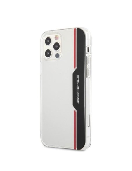 AMG Electroplate Vertikalus dėklas iPhone 12 / iPhone 12 Pro - skaidrus AMG Electroplate Vertikalus dėklas iPhone 12 / iPhone 12 Pro - skaidrus