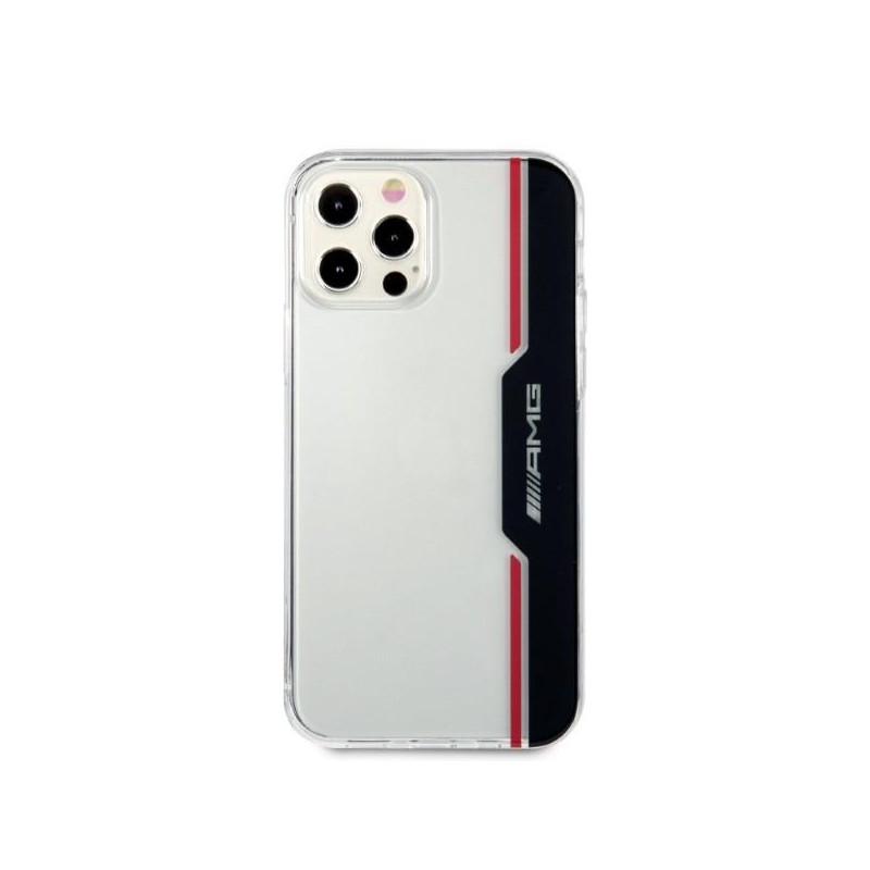 AMG Electroplate Vertikalus dėklas iPhone 12 / iPhone 12 Pro - skaidrus