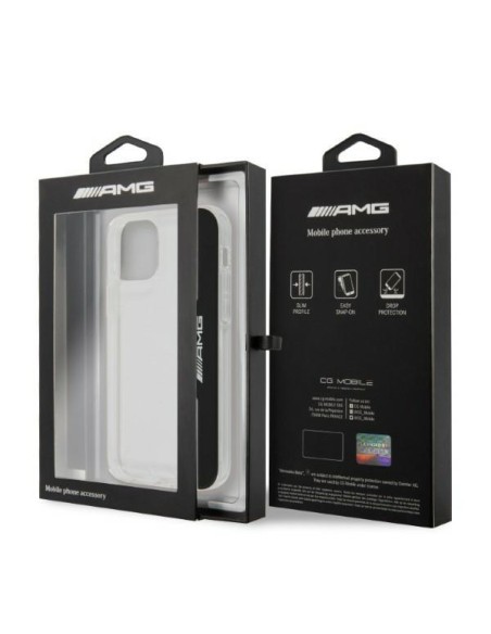 AMG Electroplate Vertikalus dėklas iPhone 12 / iPhone 12 Pro - skaidrus AMG Electroplate Vertikalus dėklas iPhone 12 / iPhone 12 Pro - skaidrus