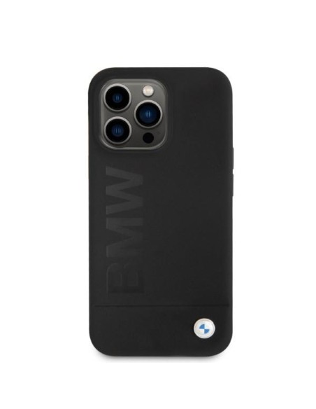BMW Silicone Signature Logo MagSafe dėklas skirtas iPhone 13 Pro / iPhone 13 - juodas BMW Silicone Signature Logo MagSafe dėklas skirtas iPhone 13 Pro / iPhone 13 - juodas