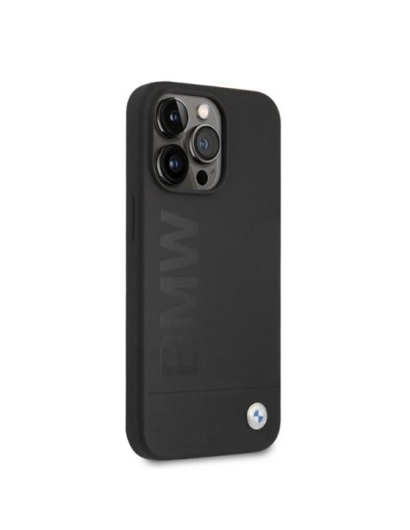 BMW Silicone Signature Logo MagSafe dėklas skirtas iPhone 13 Pro / iPhone 13 - juodas BMW Silicone Signature Logo MagSafe dėklas skirtas iPhone 13 Pro / iPhone 13 - juodas