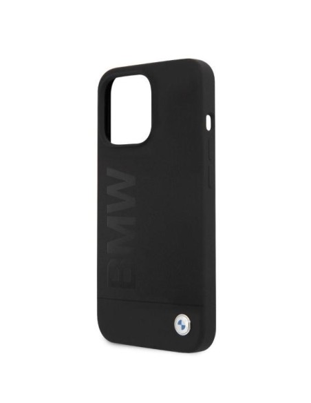 BMW Silicone Signature Logo MagSafe dėklas skirtas iPhone 13 Pro / iPhone 13 - juodas BMW Silicone Signature Logo MagSafe dėklas skirtas iPhone 13 Pro / iPhone 13 - juodas