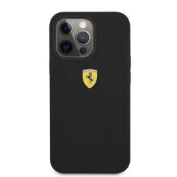 Ferrari Silicone MagSafe dėklas iPhone 13 Pro Max - juodas