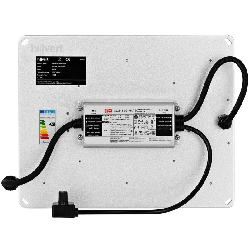 Augalų augimo lempa viso spektro 30 x 24 cm 234 LED 110 W sidabrinė