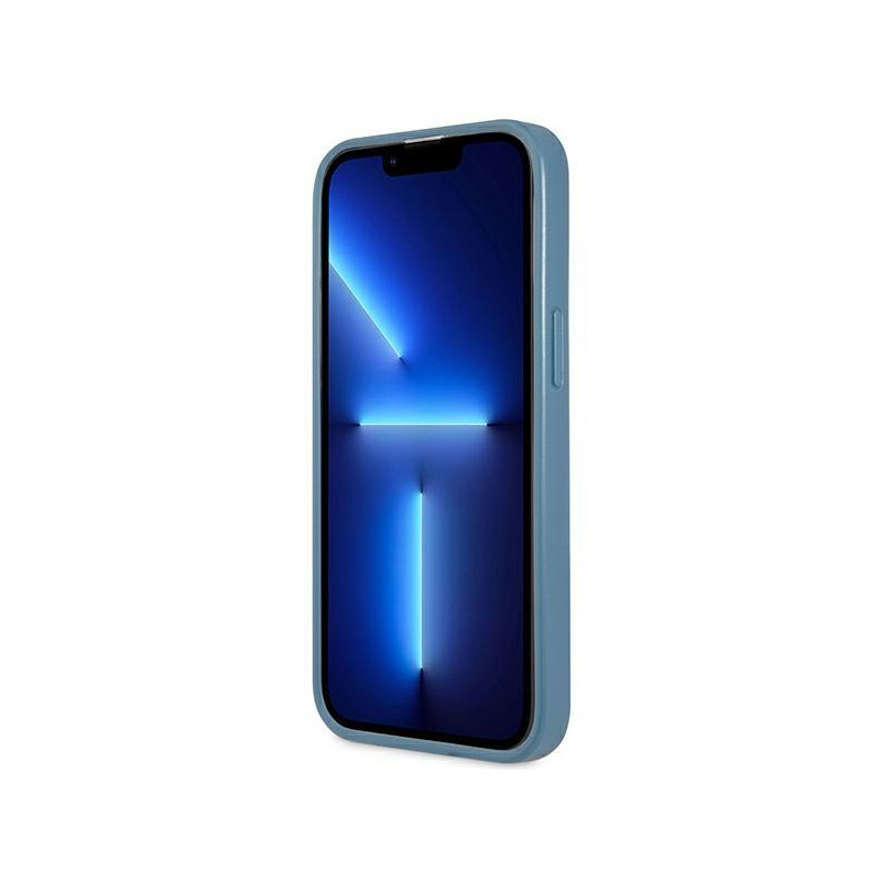 Guess 4G Triangle Logo Cardslot Dėklas, skirtas iPhone 13 Pro / 13 – mėlynas