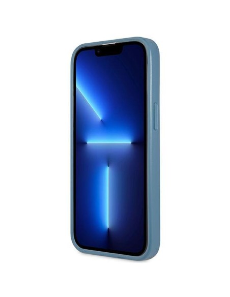 Guess 4G Triangle Logo Cardslot Dėklas, skirtas iPhone 13 Pro / 13 – mėlynas