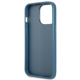 Guess 4G Triangle Logo Cardslot Dėklas, skirtas iPhone 13 Pro / 13 – mėlynas