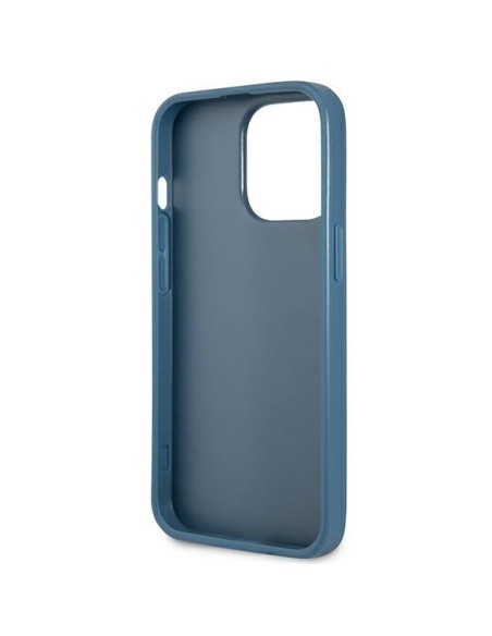 Guess 4G Triangle Logo Cardslot Dėklas, skirtas iPhone 13 Pro / 13 – mėlynas