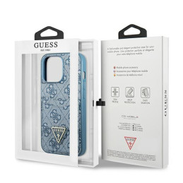 Guess 4G Triangle Logo Cardslot Dėklas, skirtas iPhone 13 Pro / 13 – mėlynas