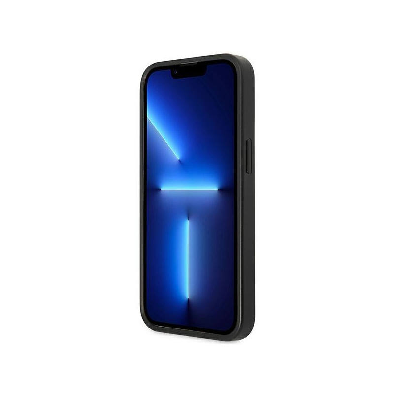 Guess 4G Triangle Logo Cardslot Dėklas, skirtas iPhone 13 Pro / 13 – juodas