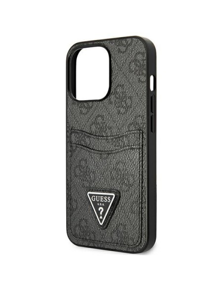 Guess 4G Triangle Logo Cardslot Dėklas, skirtas iPhone 13 Pro / 13 – juodas Guess 4G Triangle Logo Cardslot Dėklas, skirtas iPhone 13 Pro / 13 – juodas