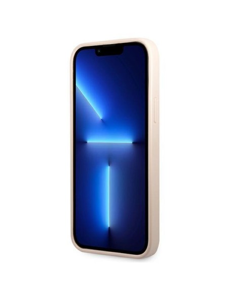 Guess 4G Triangle Logo Cardslot Dėklas, skirtas iPhone 13 Pro / 13 – rožinė Guess 4G Triangle Logo Cardslot Dėklas, skirtas iPhone 13 Pro / 13 – rožinė