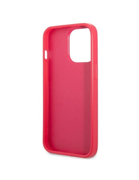 Guess Saffiano 4G Small Metal Logo dėklas, skirtas iPhone 13 Pro / 13 - rožinis Guess Saffiano 4G Small Metal Logo dėklas, skirtas iPhone 13 Pro / 13 - rožinis