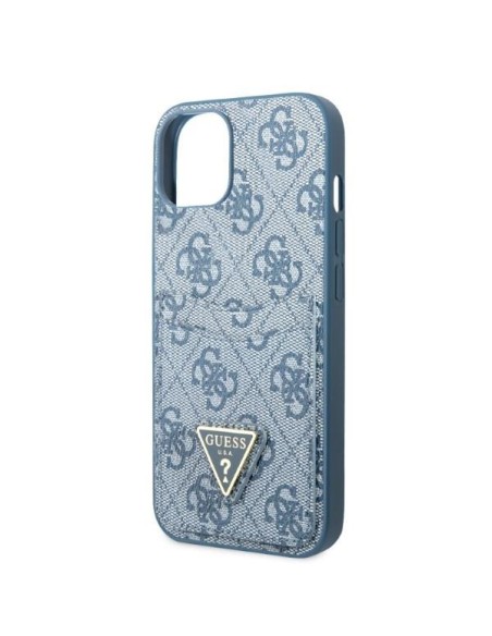 Guess 4G Triangle Logo Cardslot dėklas, skirtas iPhone 13 - mėlynas Guess 4G Triangle Logo Cardslot dėklas, skirtas iPhone 13 - mėlynas