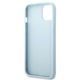 Guess Saffiano 4G Small Metal Logo dėklas iPhone 13 - mėlynas