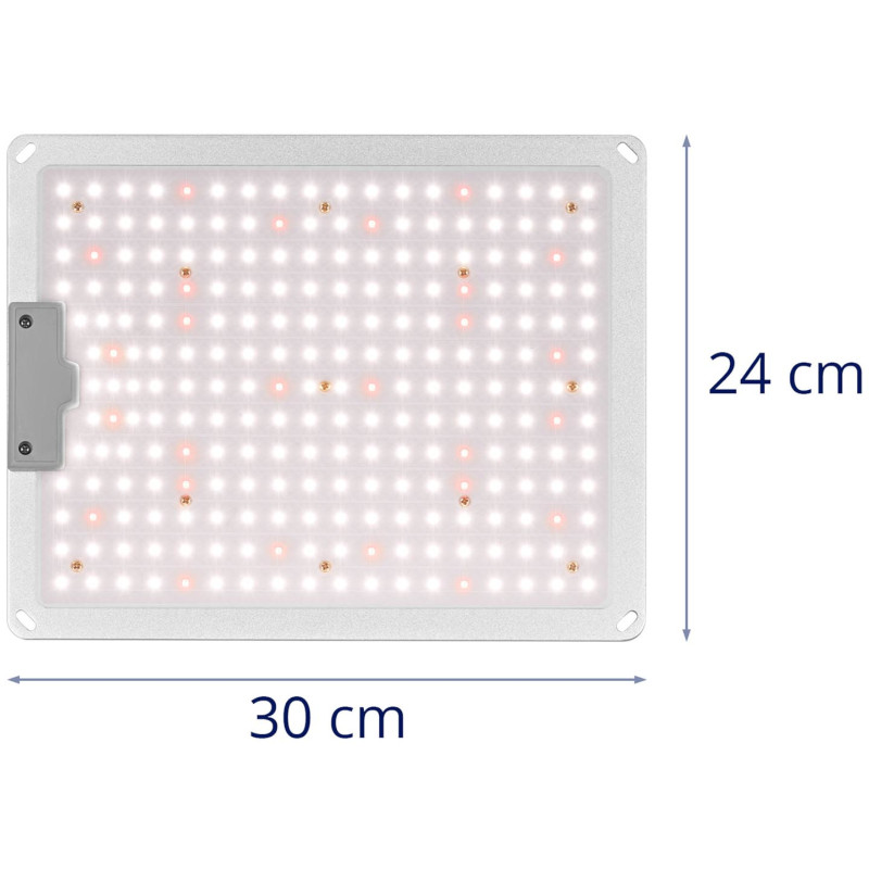 Augalų augimo lempa viso spektro 30 x 24 cm 234 LED 110 W sidabrinė