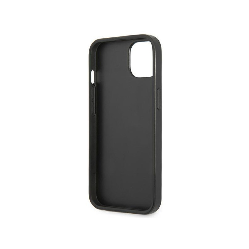 Guess 4G Triangle Logo Cardslot dėklas iPhone 13 mini - juodas