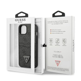 Guess 4G Triangle Logo Cardslot dėklas iPhone 13 mini - juodas