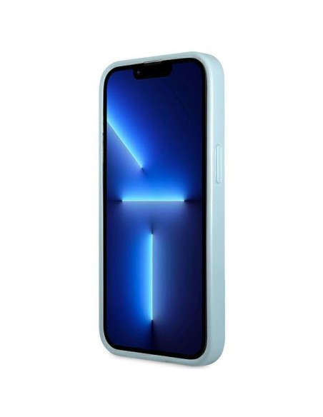 Guess Saffiano 4G Small Metal Logo dėklas, skirtas iPhone 13 Pro Max - mėlynas Guess Saffiano 4G Small Metal Logo dėklas, skirtas iPhone 13 Pro Max - mėlynas