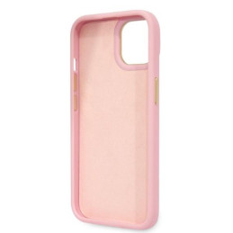 Guess Croco Collection dėklas iPhone 14 Plus - rožinis