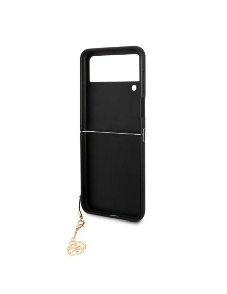 Guess GUHCZF4GF4GGR F721 Z Flip 4 pilkas / pilkas kietas dėklas 4G Charms kolekcija Guess GUHCZF4GF4GGR F721 Z Flip 4 pilkas / pilkas kietas dėklas 4G Charms kolekcija