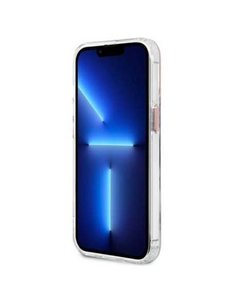 Guess Metal Outline MagSafe dėklas, skirtas iPhone 13 Pro / iPhone 13 - rožinis Guess Metal Outline MagSafe dėklas, skirtas iPhone 13 Pro / iPhone 13 - rožinis