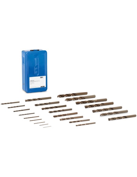 HSS-Co metalo kobalto grąžtų rinkinys Skm. 1-13mm - 25 vnt. HSS-Co metalo kobalto grąžtų rinkinys Skm. 1-13mm - 25 vnt.