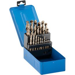 HSS-Co metalo kobalto grąžtų rinkinys Skm. 1-13mm - 25 vnt.