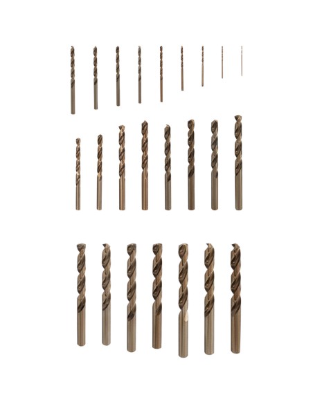 HSS-Co metalo kobalto grąžtų rinkinys Skm. 1-13mm - 25 vnt. HSS-Co metalo kobalto grąžtų rinkinys Skm. 1-13mm - 25 vnt.