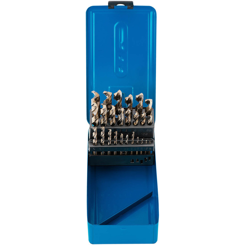 HSS-Co metalo kobalto grąžtų rinkinys Skm. 1-13mm - 25 vnt.