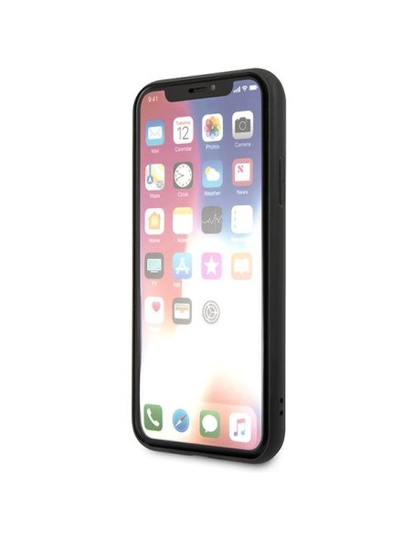 Karl Lagerfeld Saffiano Karl&Choupette Head dėklas iPhone XS Max - juodas Karl Lagerfeld Saffiano Karl&Choupette Head dėklas iPhone XS Max - juodas