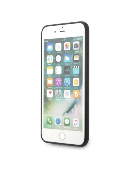 Karl Lagerfeld Saffiano Karl&Choupette Head dėklas, skirtas iPhone 7 Plus / iPhone 8 Plus - juodas
