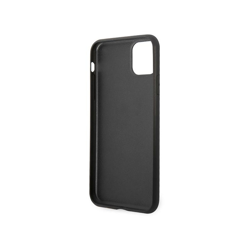 Karl Lagerfeld Saffiano Karl&Choupette Head dėklas, skirtas iPhone 11 Pro Max - juodas