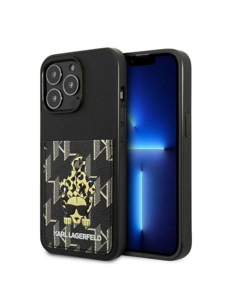 Karl Lagerfeld Karlimals Cardslot dėklas, skirtas iPhone 13 Pro / iPhone 13 - juodas Karl Lagerfeld Karlimals Cardslot dėklas, skirtas iPhone 13 Pro / iPhone 13 - juodas